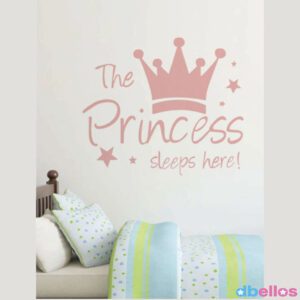 Pegatina decorativa princesa rosa vinil adhesivo decorativo niña