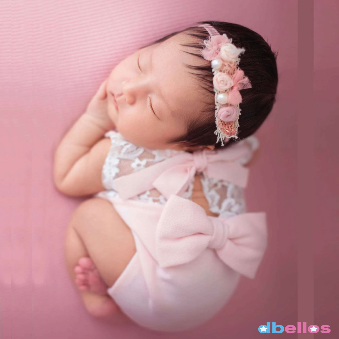 Body para bebe recien nacida rosa - Dbellos
